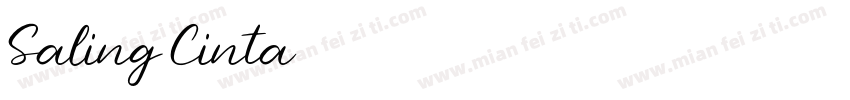 Saling Cinta字体转换